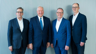 Die Jury des „Preises der Metropolregion“ von links: Matthias Martiné, Ulrich Caspar, Dr. Christof Riess und Dr. Andreas Freundt